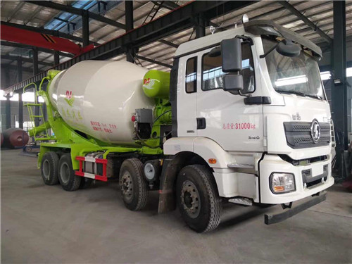 陜汽M3000前四后八10方攪拌車(chē)，輕量化底盤(pán)，整車(chē)不超重，價(jià)格便宜