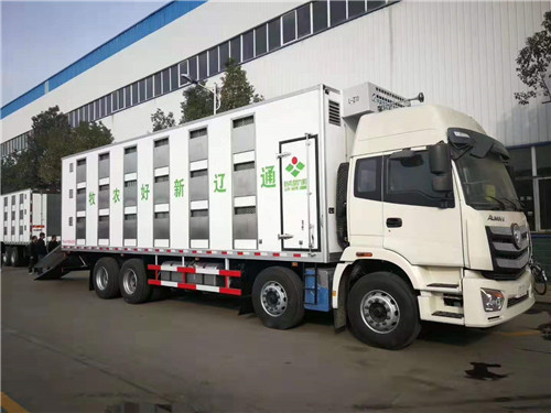 新希望六合通遼新好農牧2號恒溫運豬車已完工，準備發(fā)車