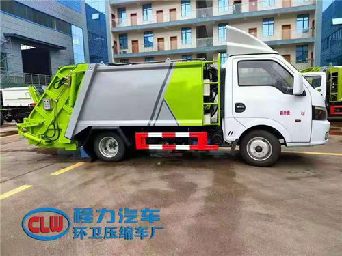 C證能駕駛室，國六東風途逸3-4方壓縮垃圾車（柴油）推薦