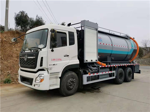 東風天龍后八輪清洗吸污車，程力汽車、智享生活
