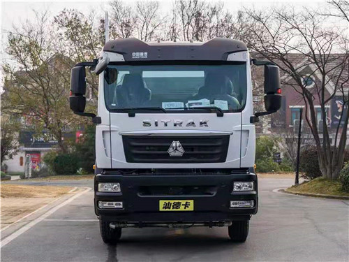 重汽汕德卡單橋多功能抑塵車現車，容積12立方，可選裝50-100米各型霧炮