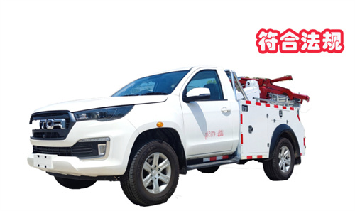 福田皮卡單排清障車，滿足最新法規(guī)國六B，2023.7.1后輕松上戶，歐康柴油動力2.5T，低轉(zhuǎn)速大扭矩