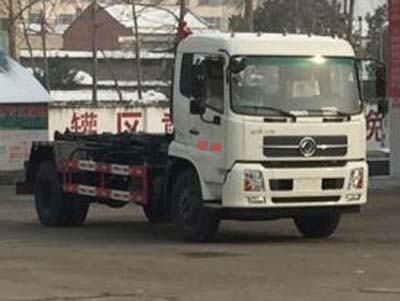 國(guó)五東風(fēng)天錦車(chē)廂可卸式垃圾車(chē)